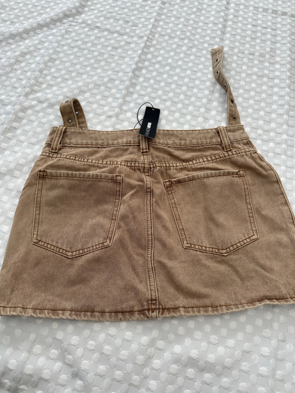 Fashion Nova Beige Gone Viral Cargo Pocket Mini Skirt - Large NWT - Picture 4 of 5